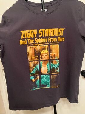 Official David Bowie Ziggy Stardust Graphic Tee Women's - Size Large